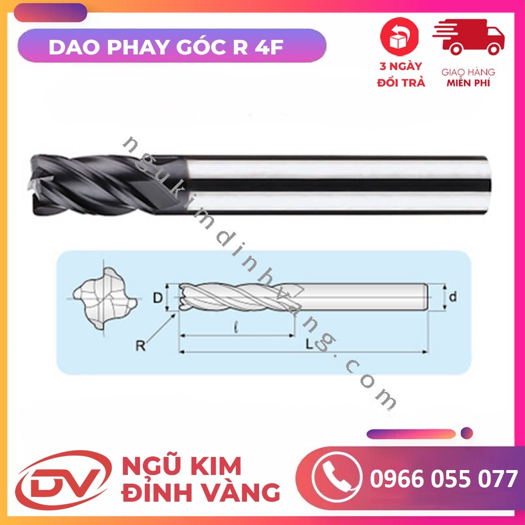 Dao Phay Góc R 2F