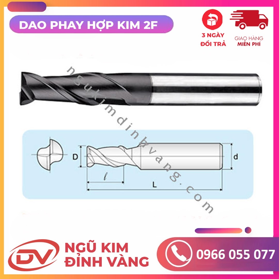 Dao phay hợp kim 2F