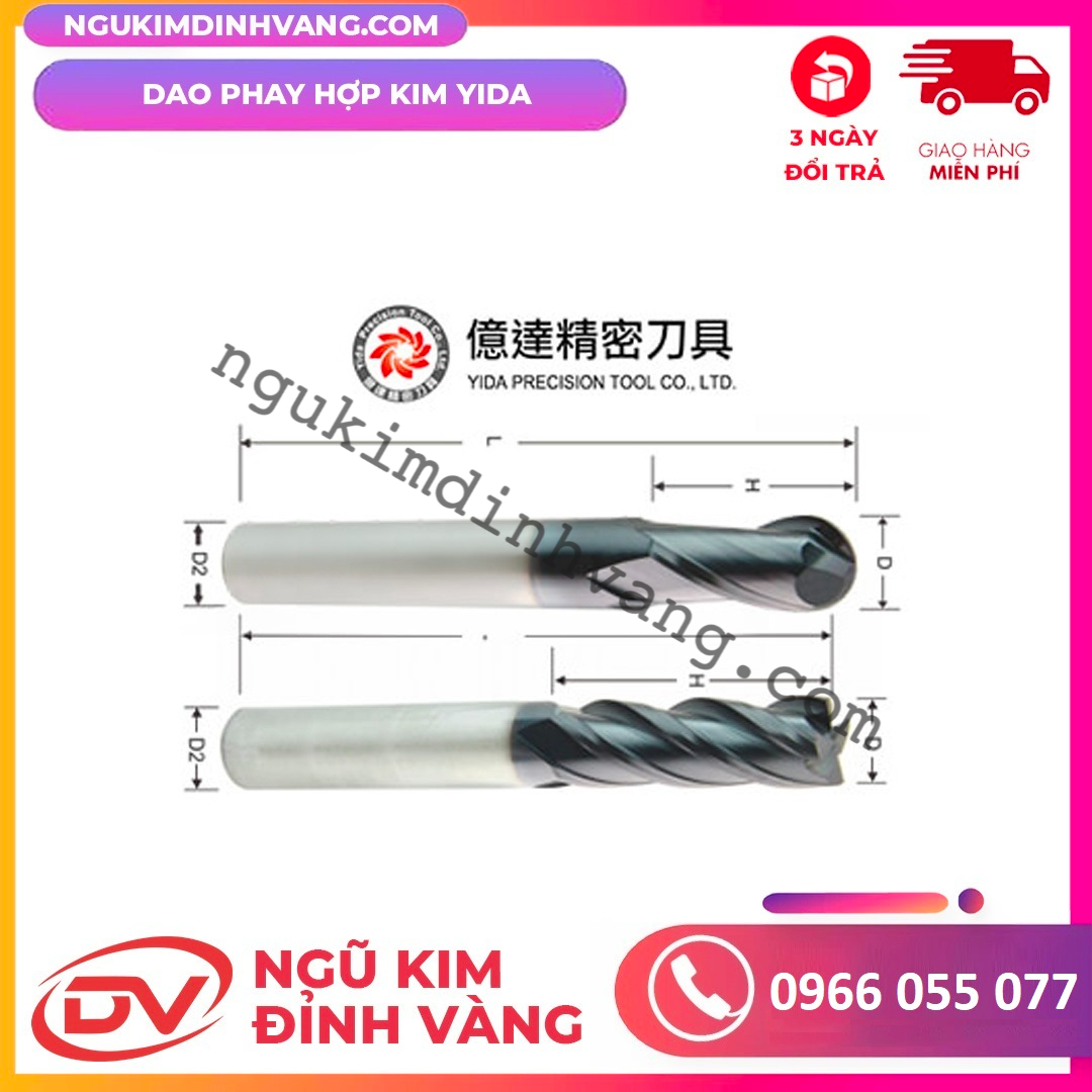 Dao Phay Hợp Kim Yida YDS10 45HRC