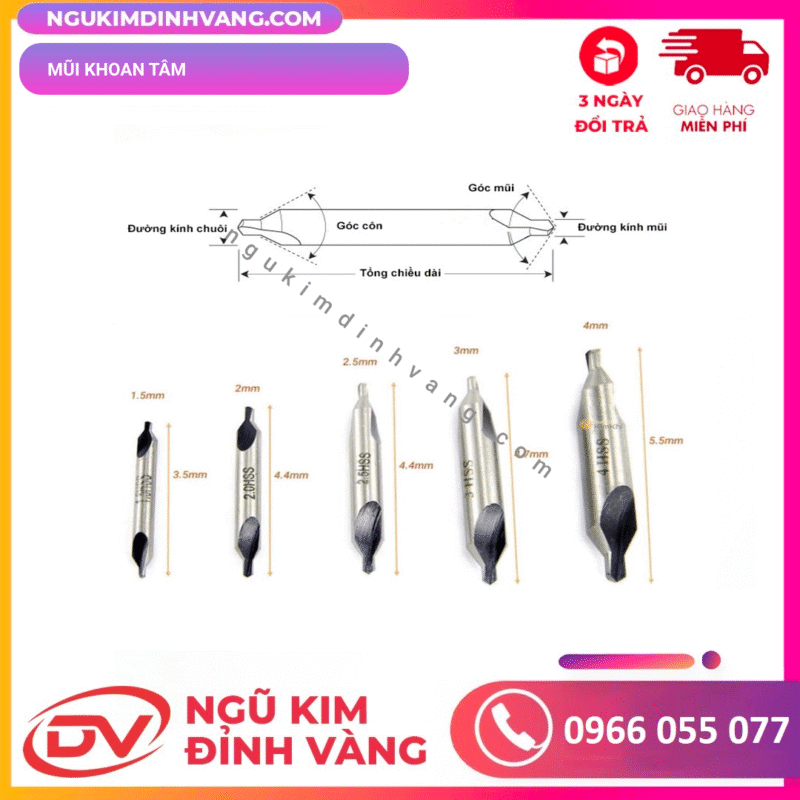 Mũi khoan định tâm 