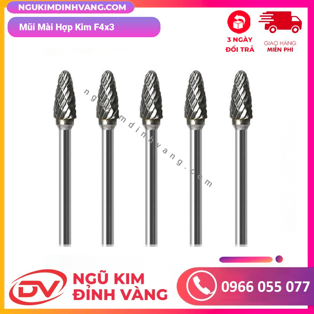 Mũi Mài Hợp Kim F4x3