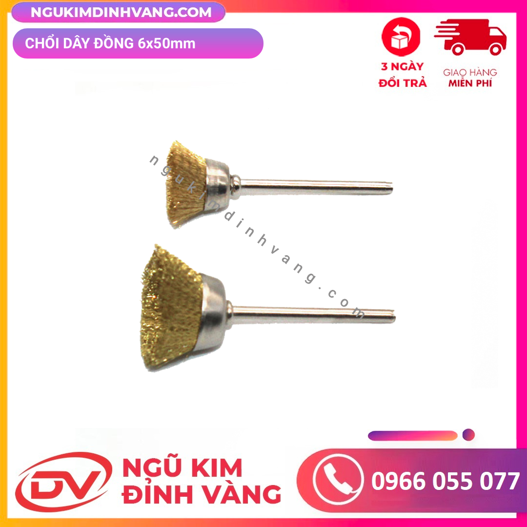 Chổi dây đồng 6x50mm