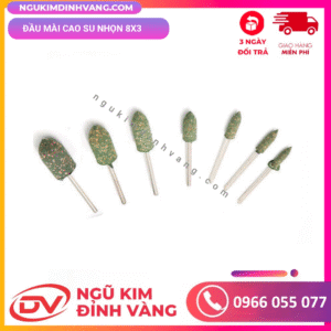 Đầu mài cao su nhọn 8x3