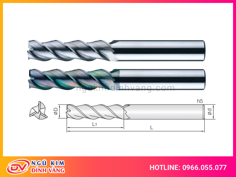 Đặc điểm dao phay 3 me